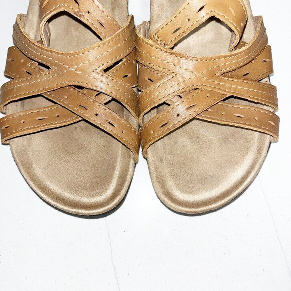 Earth Origins Sellie Strappy Sandal Tan Size 9 - Picture 3 of 11